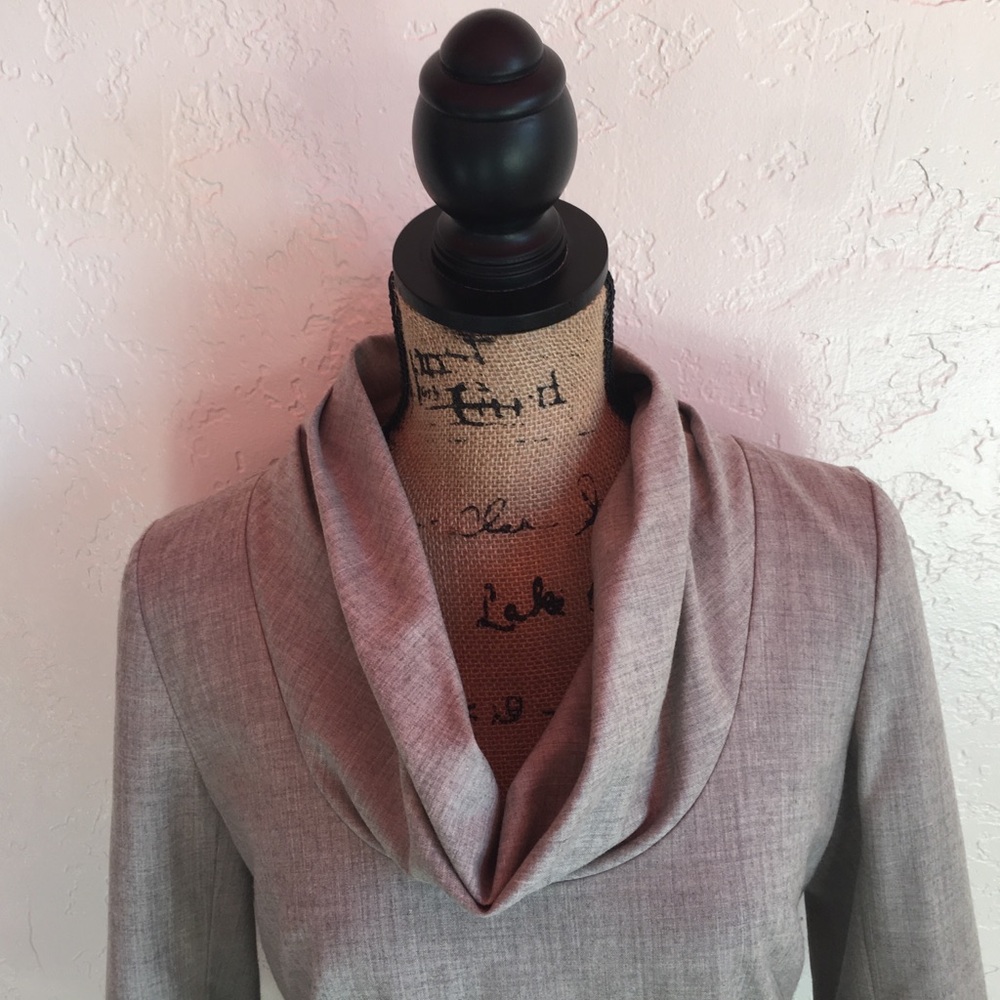 🌷J. Crew🌷 Wool Blend Cowl Neck 3/4 Sleeves Gray
